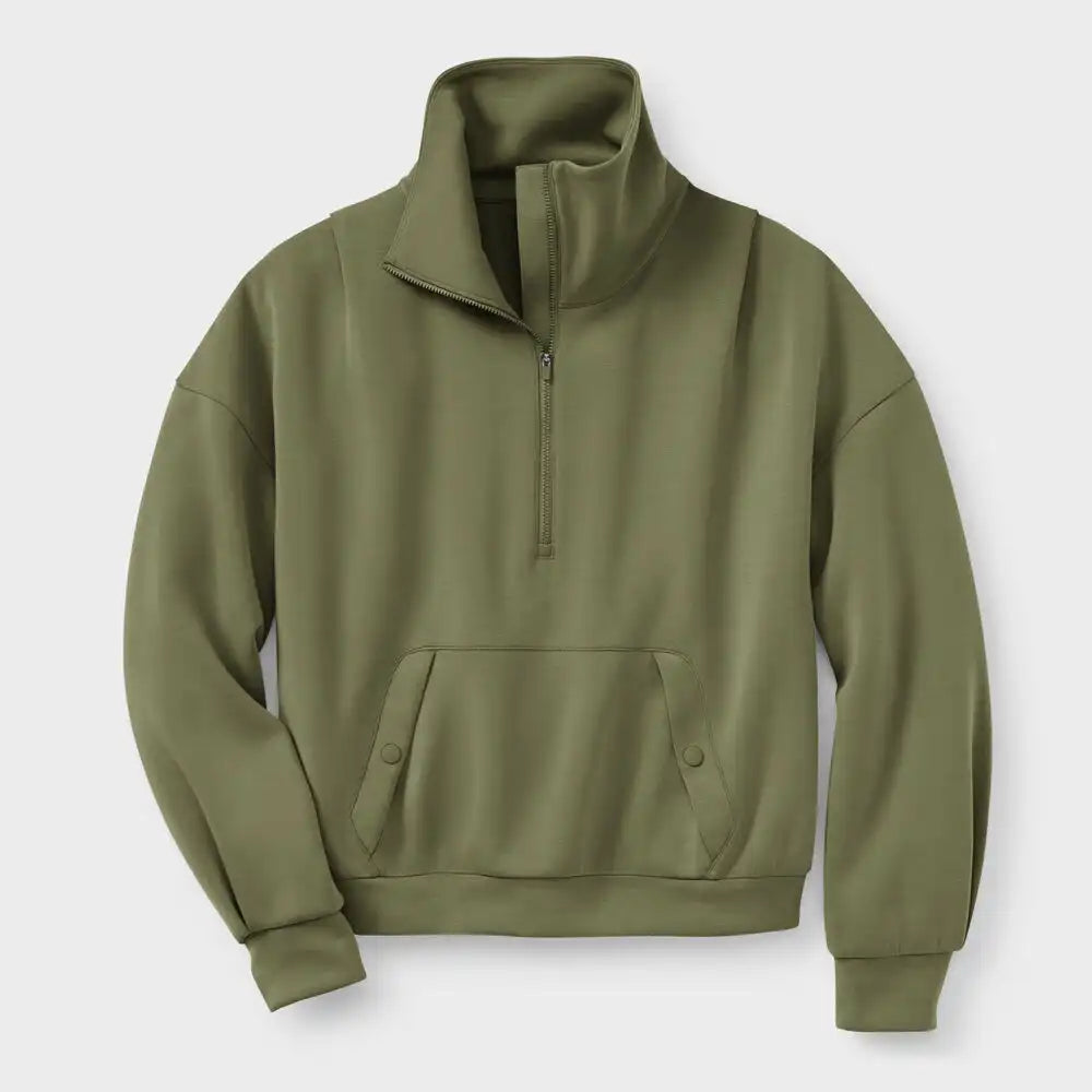 Women's AKHG After Sweat Funnelneck Half-Zip