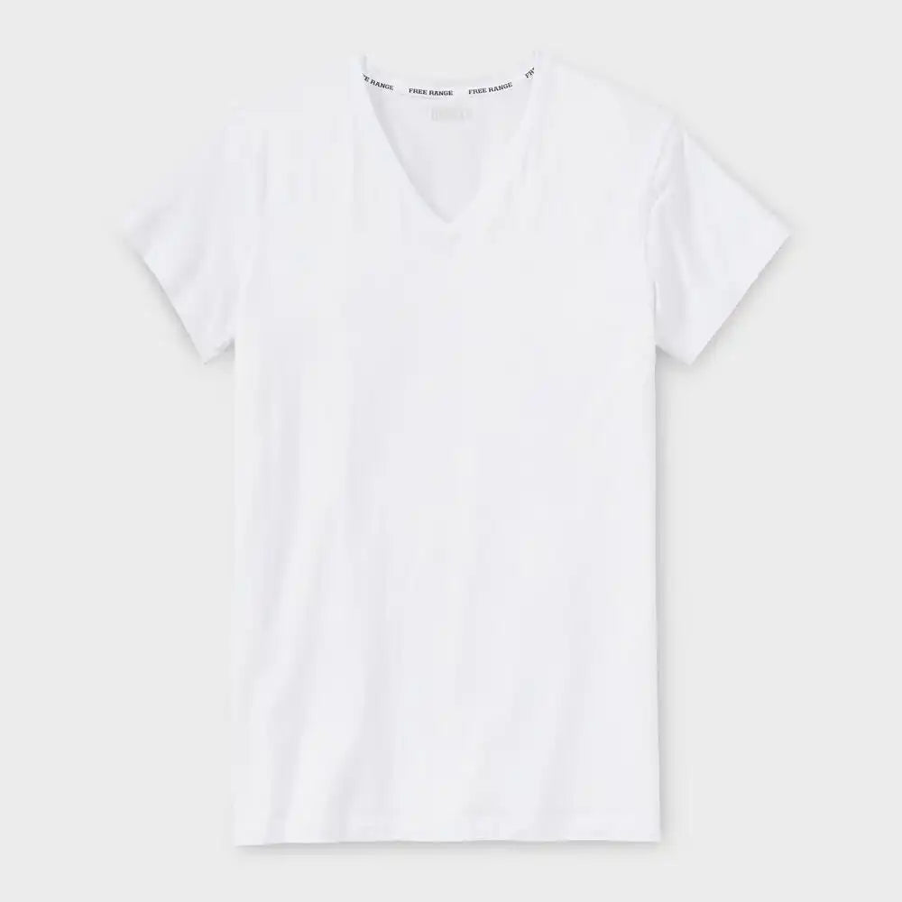 Men's Free Range Organic Cotton V-Neck Undershirt