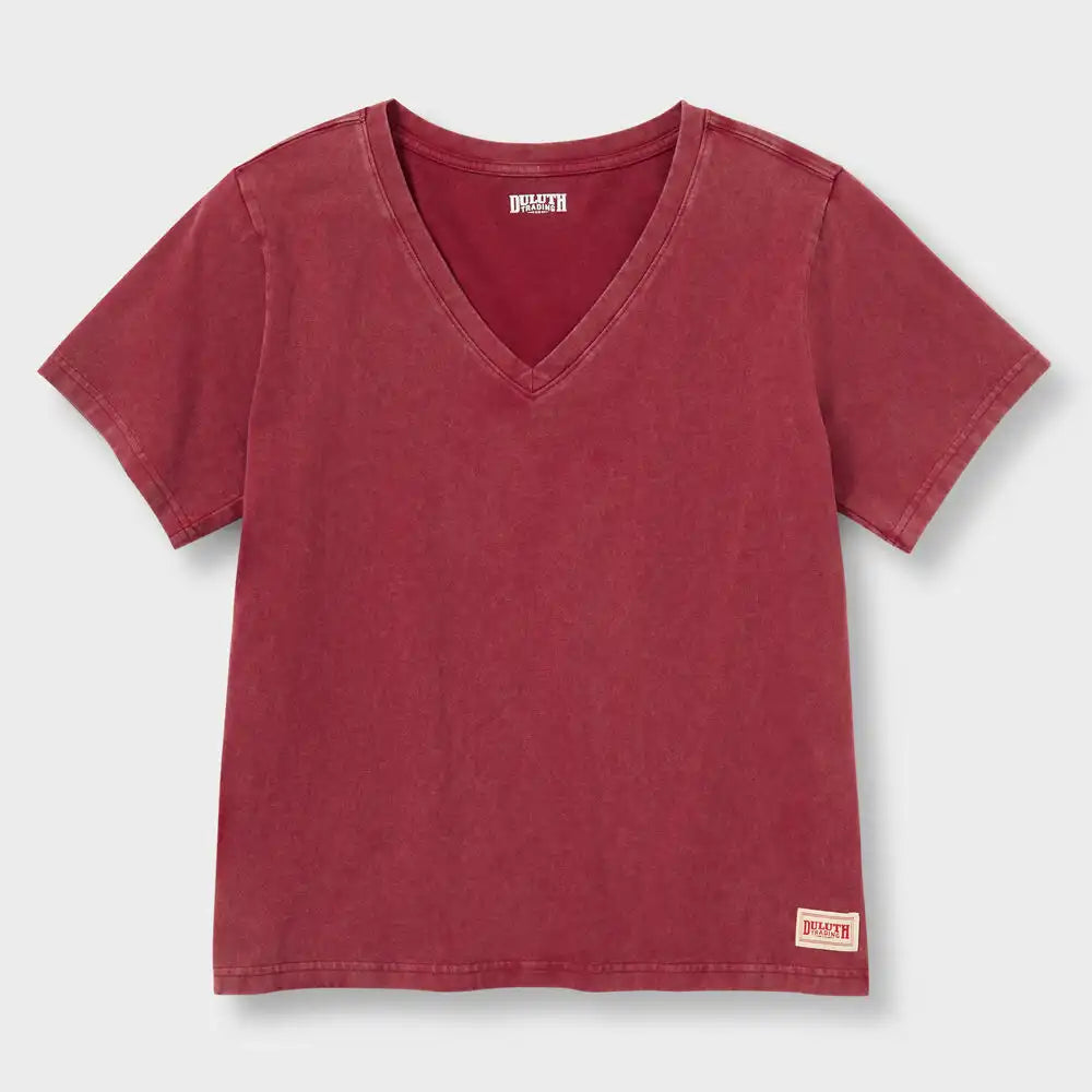 Women's Duluth Heritage Washed V-Neck Tee