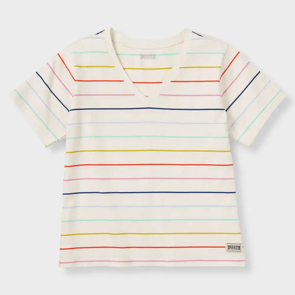 Women's Duluth Heritage Washed V-Neck Tee
