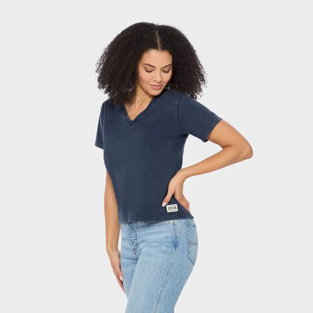 Women's Duluth Heritage Washed V-Neck Tee
