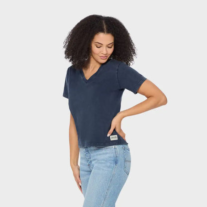 Women's Duluth Heritage Washed V-Neck Tee