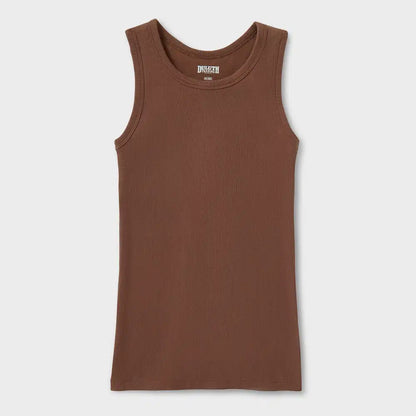 Women's No-Yank Luxe Rib Racerback Shelf Bra Tank