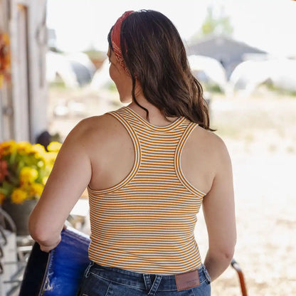 Women's No-Yank Luxe Rib Racerback Tank