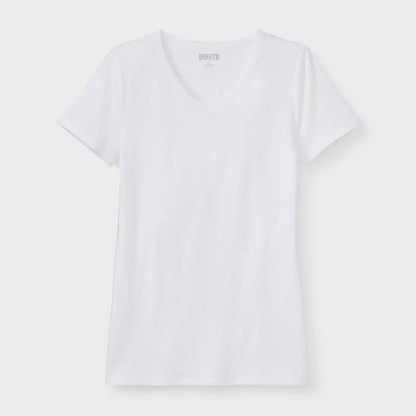 Women's Plus No-Yank V-Neck Tee