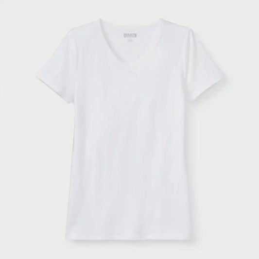 Women's Plus No-Yank V-Neck Tee