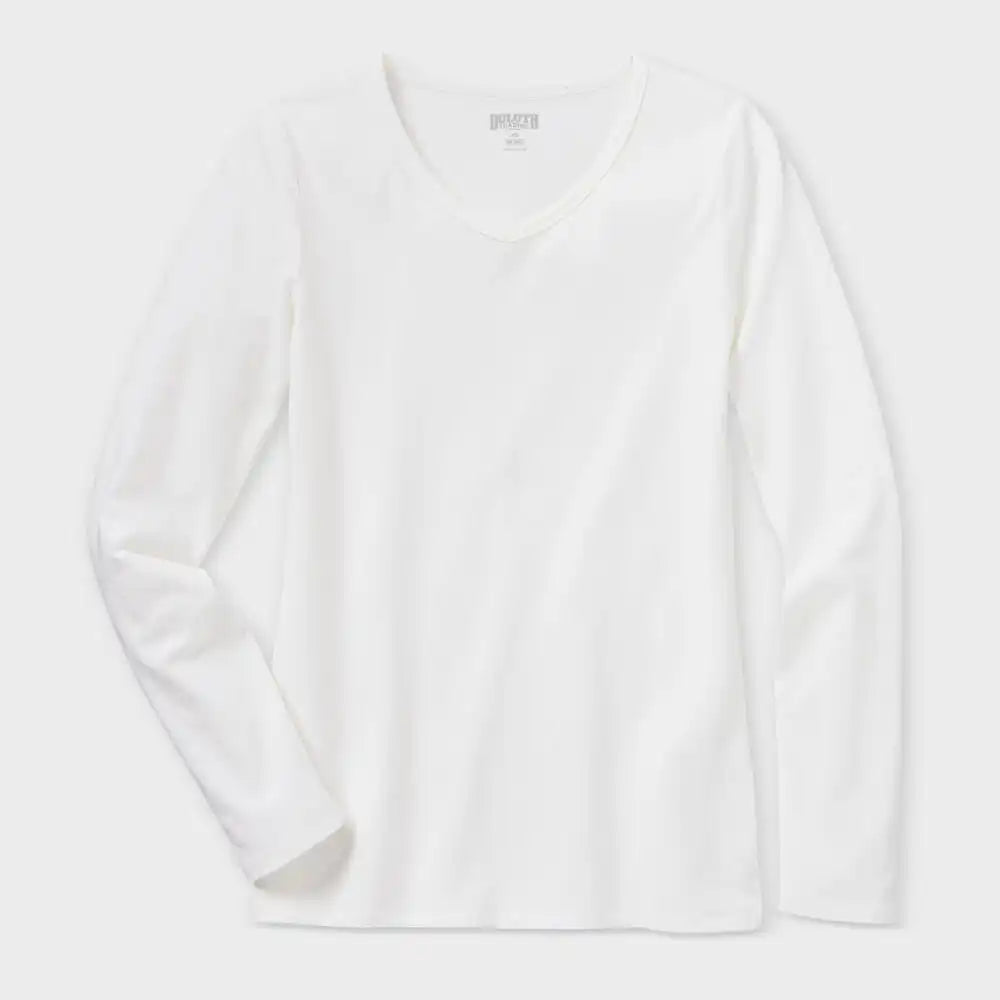 Women's No-Yank Long Sleeve V-Neck T-Shirt