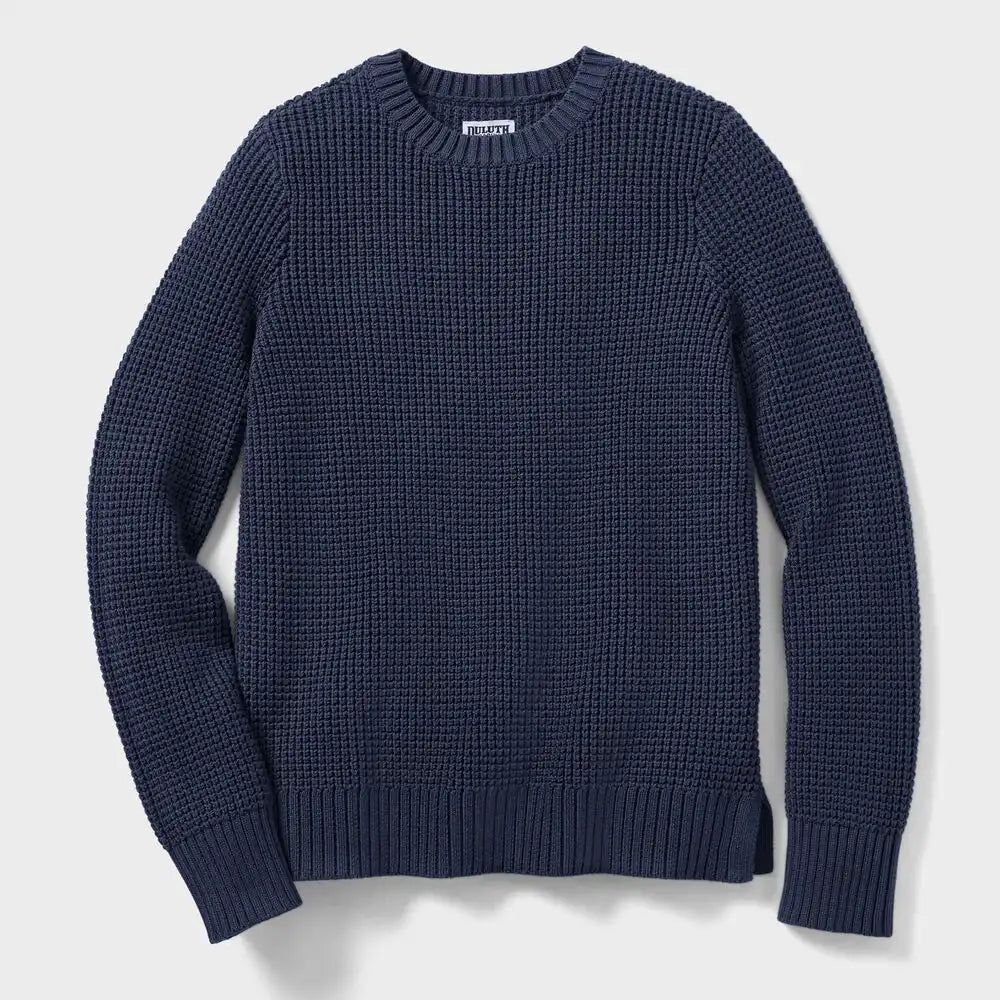 Women's Plus Heritage Waffle Stitch Crew Sweater