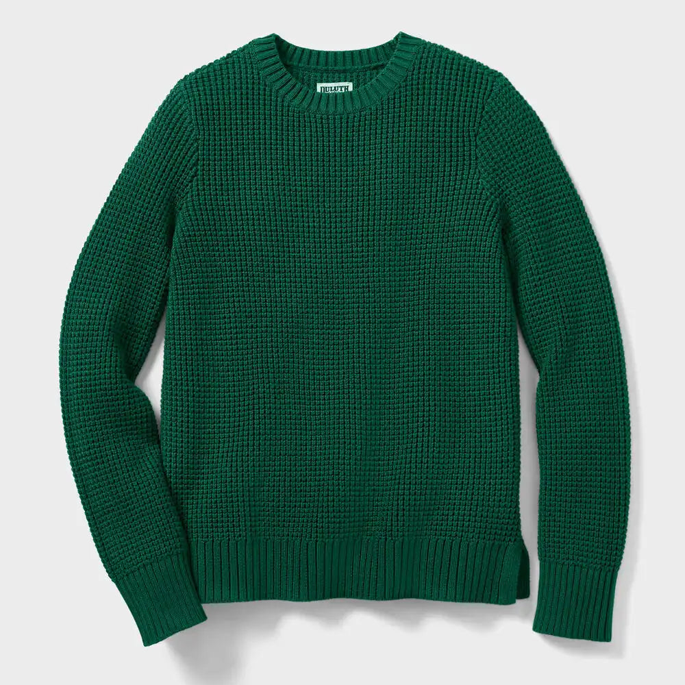Women's Plus Heritage Waffle Stitch Crew Sweater
