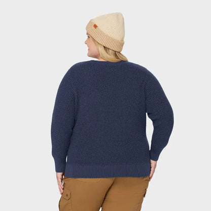 Women's Plus Heritage Waffle Stitch Crew Sweater