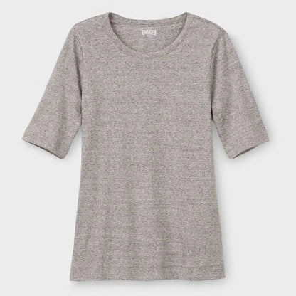 Women's Plus Longtail T Elbow Sleeve Scoopneck