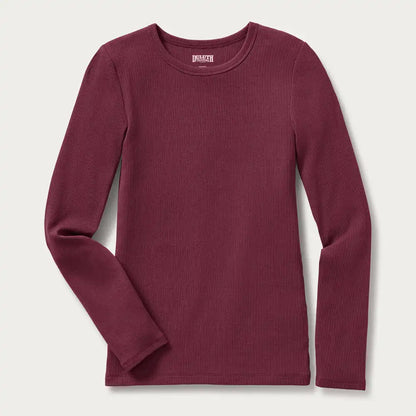 Women's No-Yank Luxe Rib Long Sleeve Crewneck Shirt