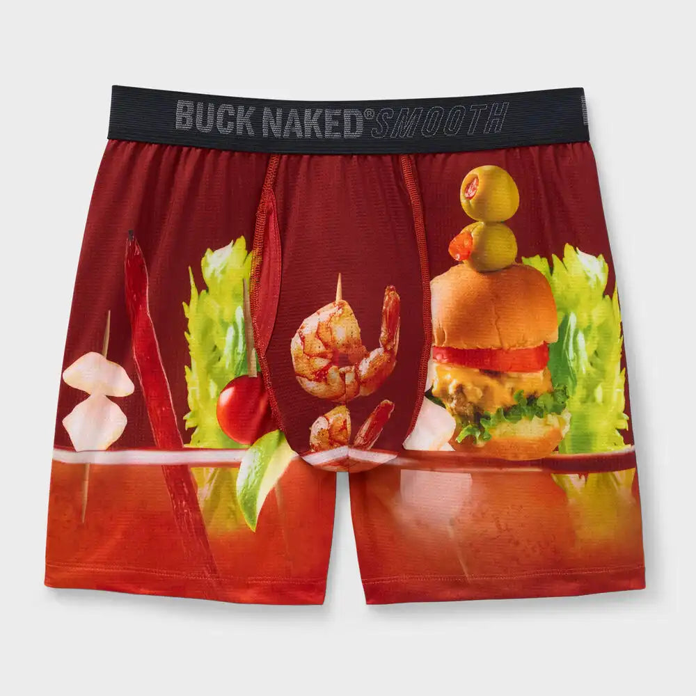 Men's Buck Naked Smooth Boxer Briefs