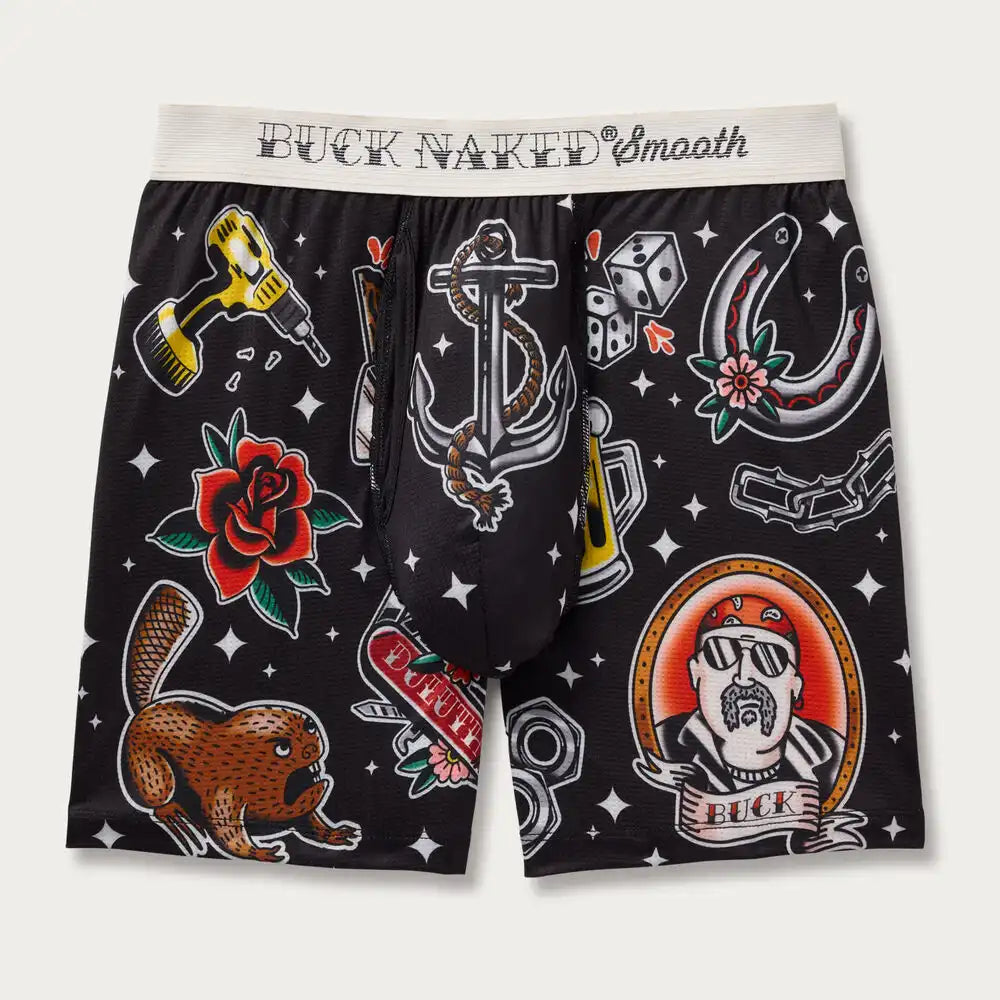 Men's Buck Naked Smooth Boxer Briefs
