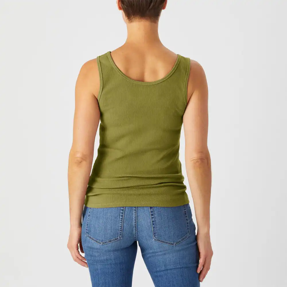 Women's No-Yank Rib Tank