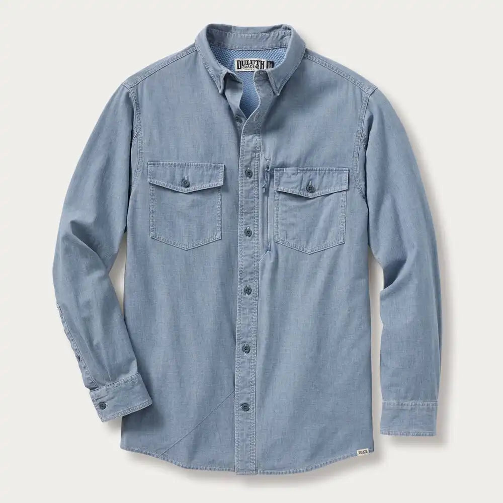 Men's No Quit Utility Standard Fit Chambray Shirt