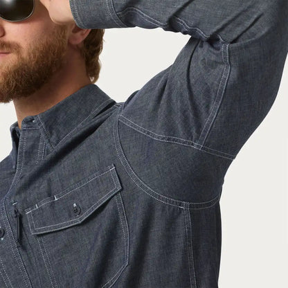 Men's No Quit Utility Standard Fit Chambray Shirt