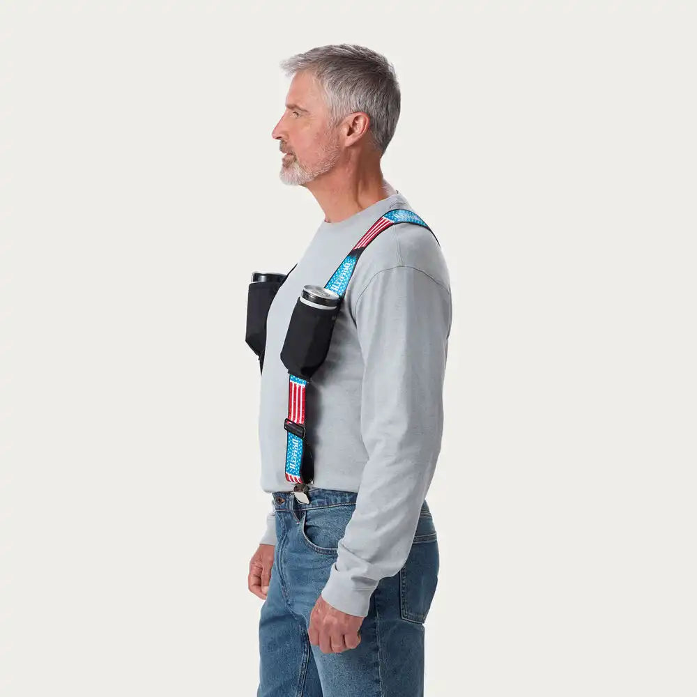 Men's X-Back Insulated Bevy Pocket Suspenders