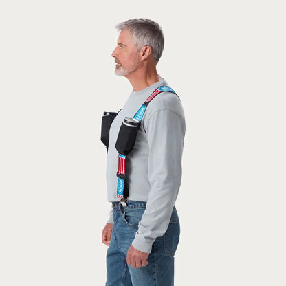 Men's X-Back Insulated Bevy Pocket Suspenders