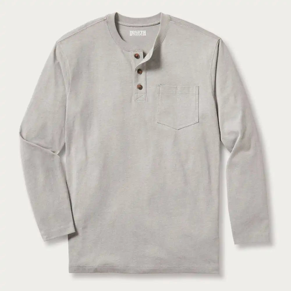 Men's Longtail T Relaxed Fit LS Henley T-Shirt