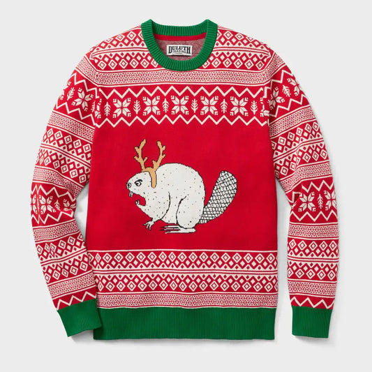 Men's Ugly Beaver Fair Isle Crew Sweater