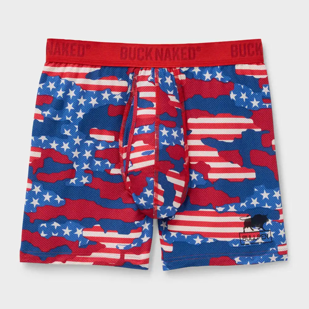Men's Buck Naked Pattern Bullpen Boxer Briefs