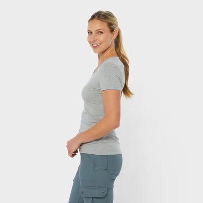 Women's No Yank Short Sleeve V-Neck Tee