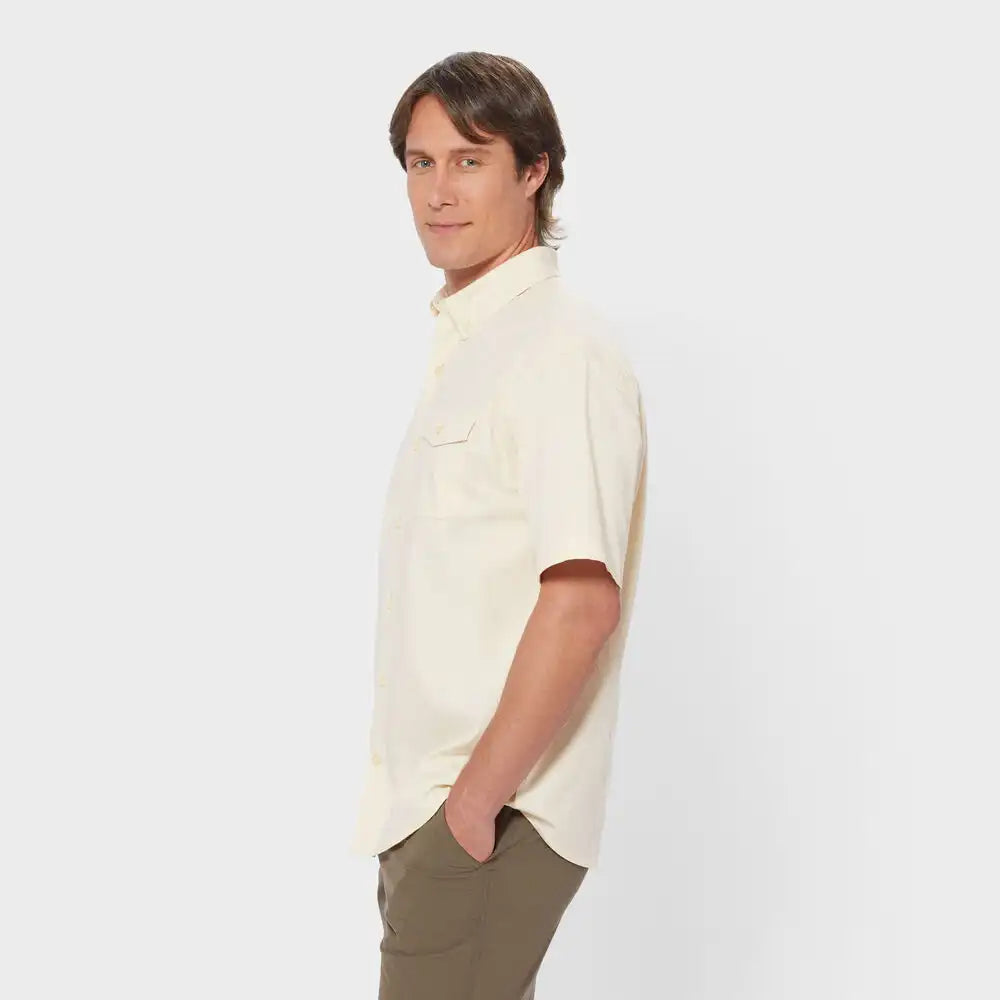 Men's Drumlin Slub Cotton Relaxed Fit Short Sleeve Shirt