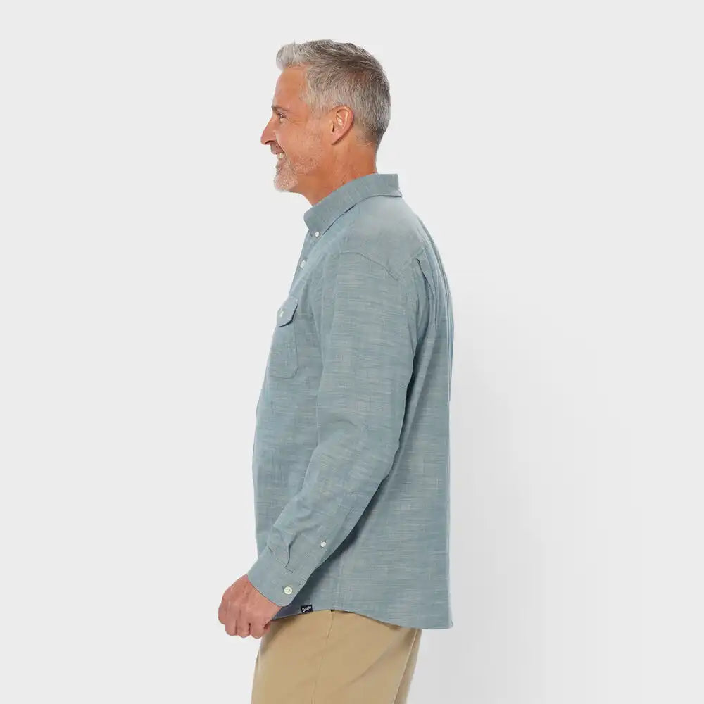 Men's Drumlin Slub Cotton Relaxed Fit Long Sleeve Shirt