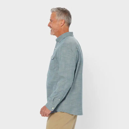 Men's Drumlin Slub Cotton Relaxed Fit Long Sleeve Shirt