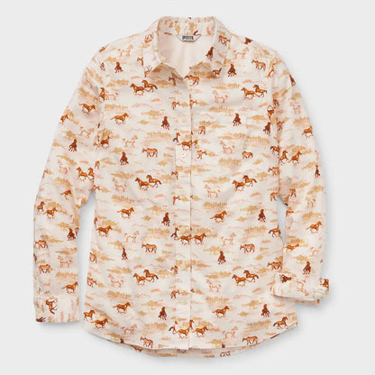 Women's Plus Chick-Nic Long Sleeve Shirt