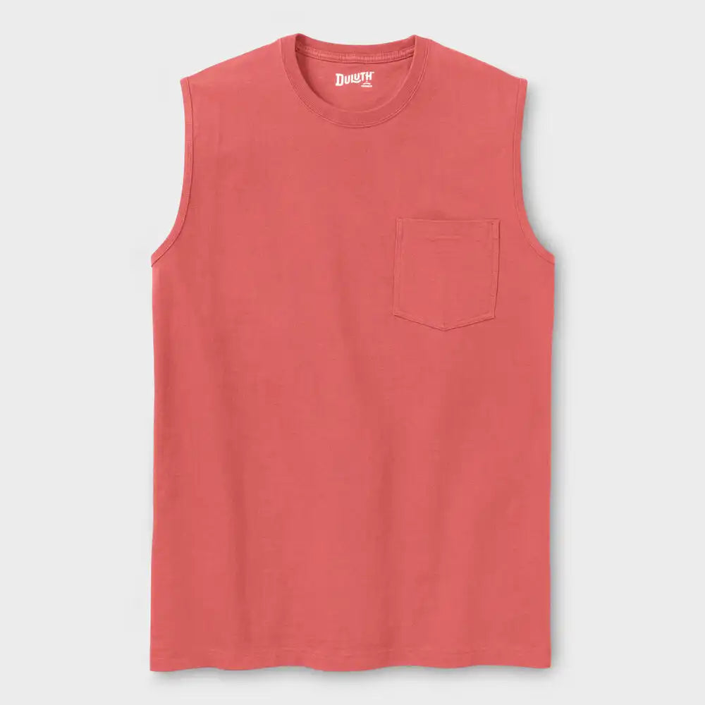 Men's Longtail T Standard Fit Sleeveless Pocket Crew
