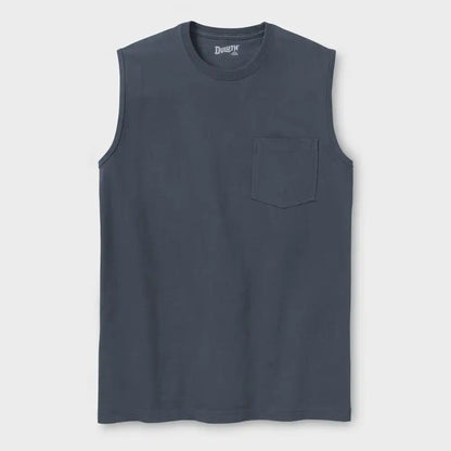 Men's Longtail T Standard Fit Sleeveless Pocket Crew