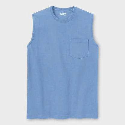 Men's Longtail T Standard Fit Sleeveless Pocket Crew