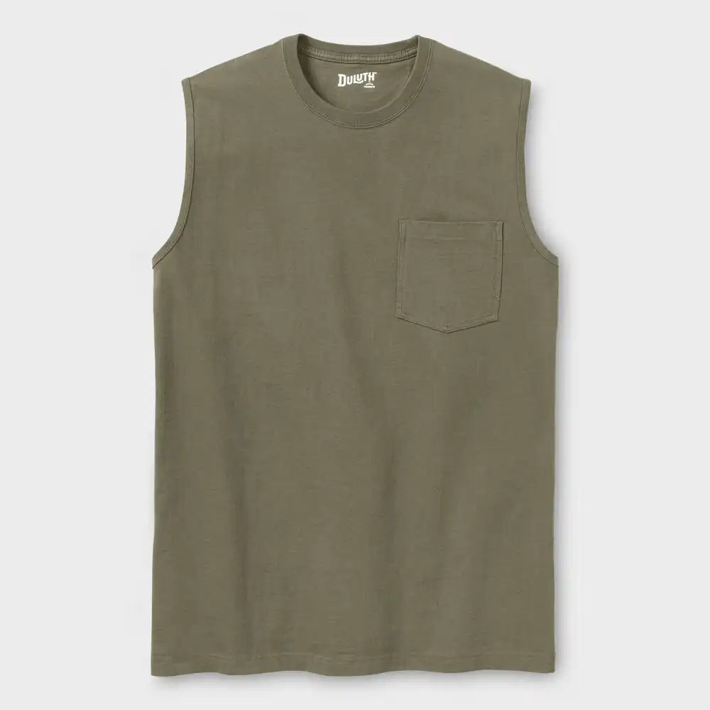 Men's Longtail T Standard Fit Sleeveless Pocket Crew