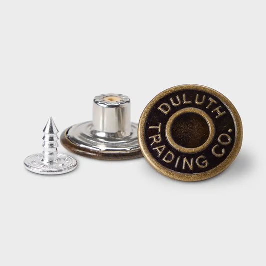 8-Pack Antique Gold Buttons