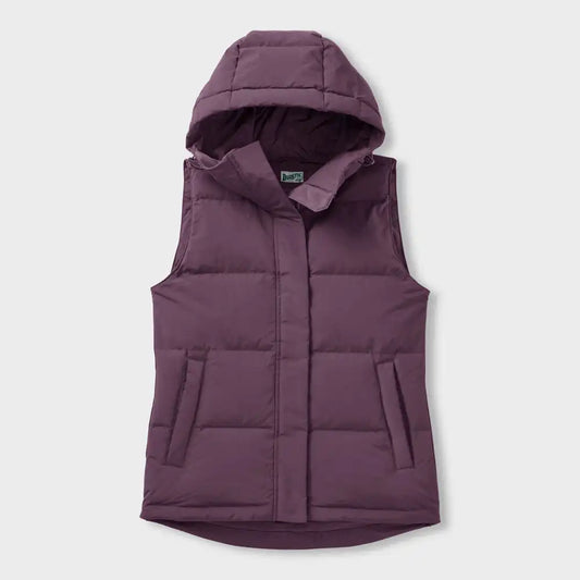 Women's Ruffer Puffer Hooded Down Vest