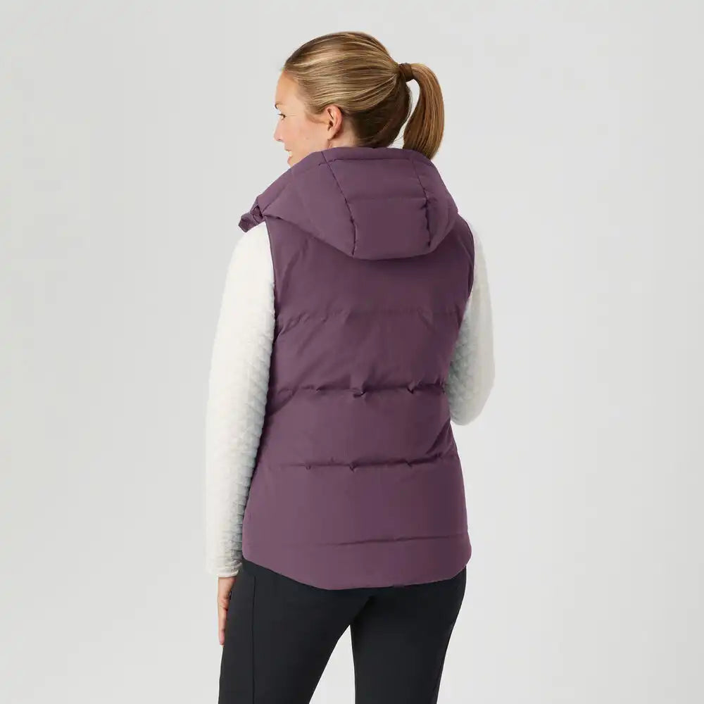 Women's Ruffer Puffer Hooded Down Vest