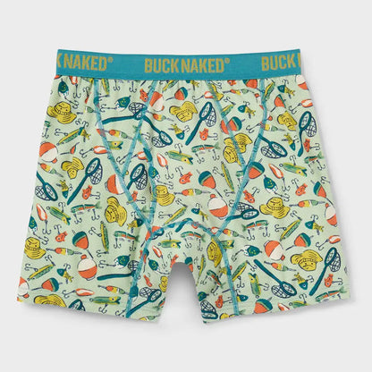 Men's Buck Naked Pattern Boxer Briefs