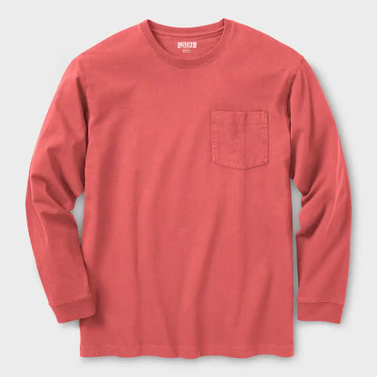 Men's Longtail T Standard Fit Long Sleeve Pocket Crew