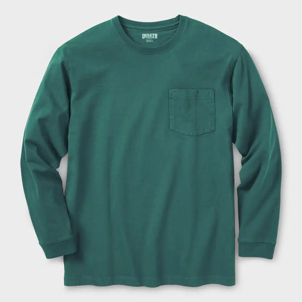 Men's Longtail T Standard Fit Long Sleeve Pocket Crew