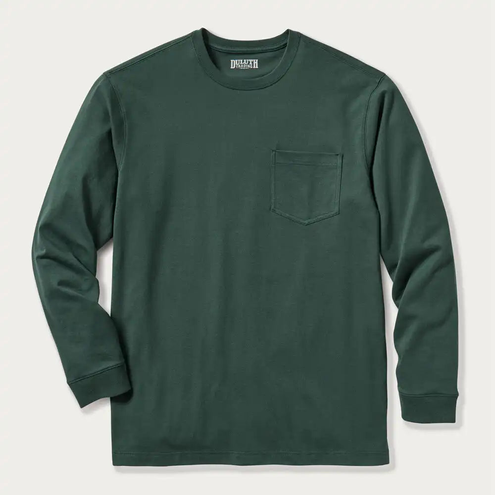 Men's Longtail T Standard Fit Long Sleeve Pocket Crew