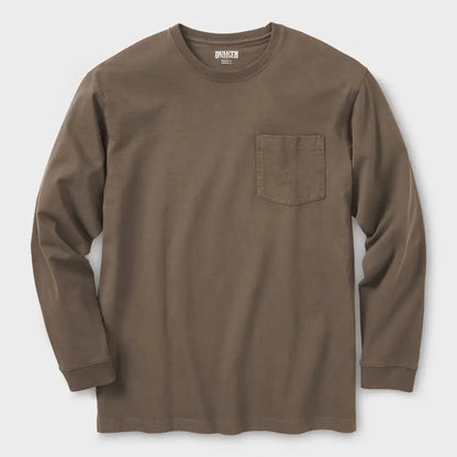Men's Longtail T Standard Fit Long Sleeve Pocket Crew