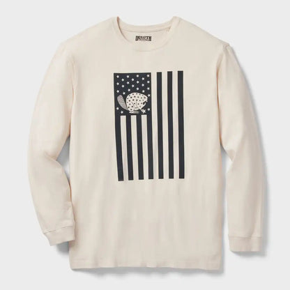 Men's Longtail T Relaxed Fit LS Logo T-Shirt