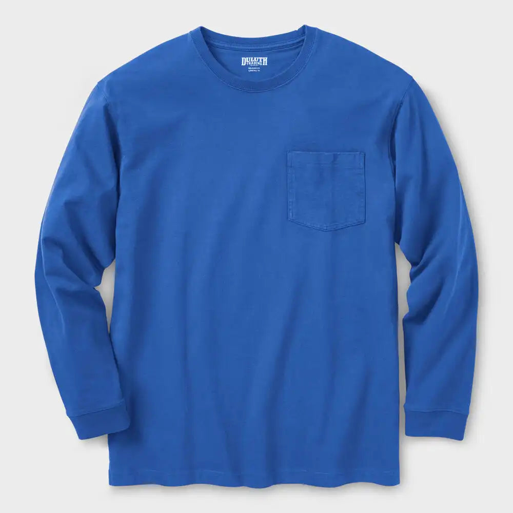 Men's Longtail T Relaxed Fit Long Sleeve Pocket Crew