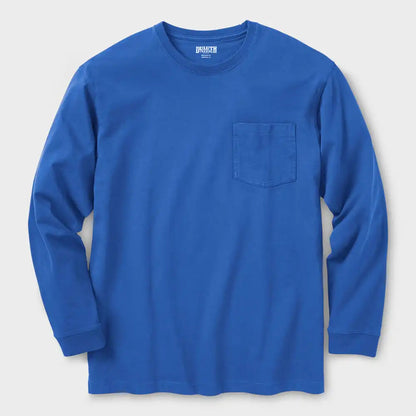 Men's Longtail T Relaxed Fit Long Sleeve Pocket Crew