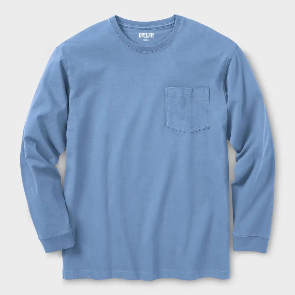 Men's Longtail T Relaxed Fit Long Sleeve Pocket Crew