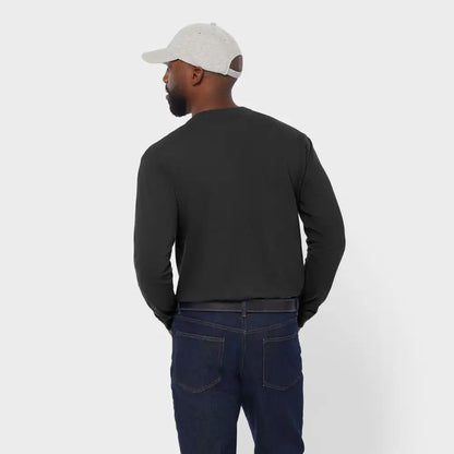 Men's Longtail T Relaxed Fit Long Sleeve Pocket Crew